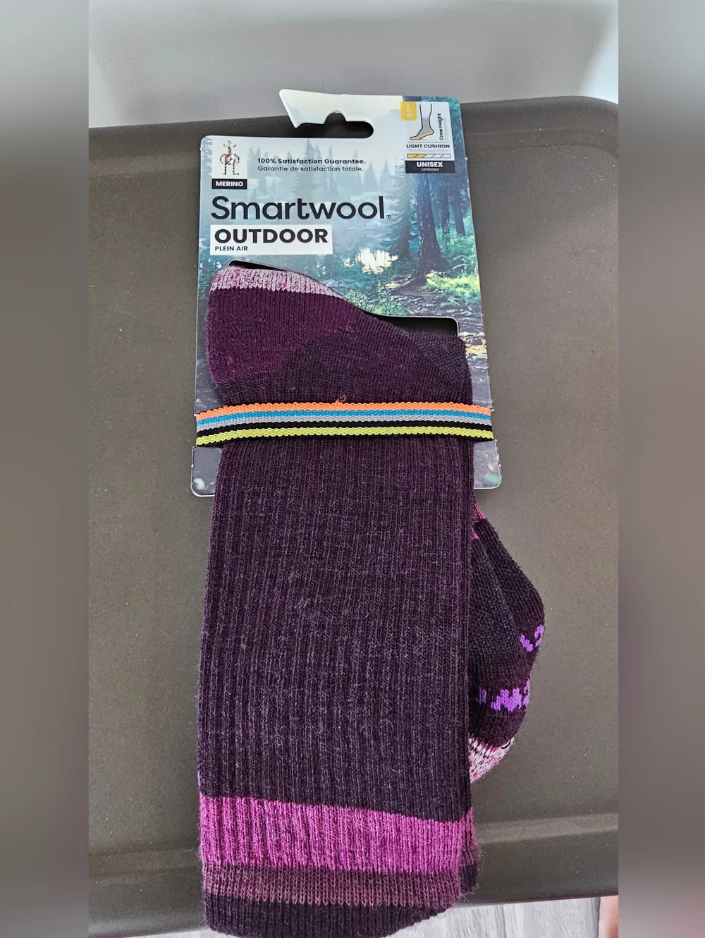 Smartwool Merino Wool Outdoor Crew Socks Light Cushion Unisex NWT Hiking Trail
